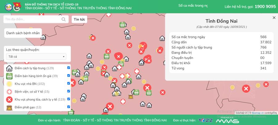 Bản đồ Covidmaps về tình hình dịch bệnh Covid 19 giúp người dân tiếp cận nhanh với các thông tin tình hình dịch bệnh.