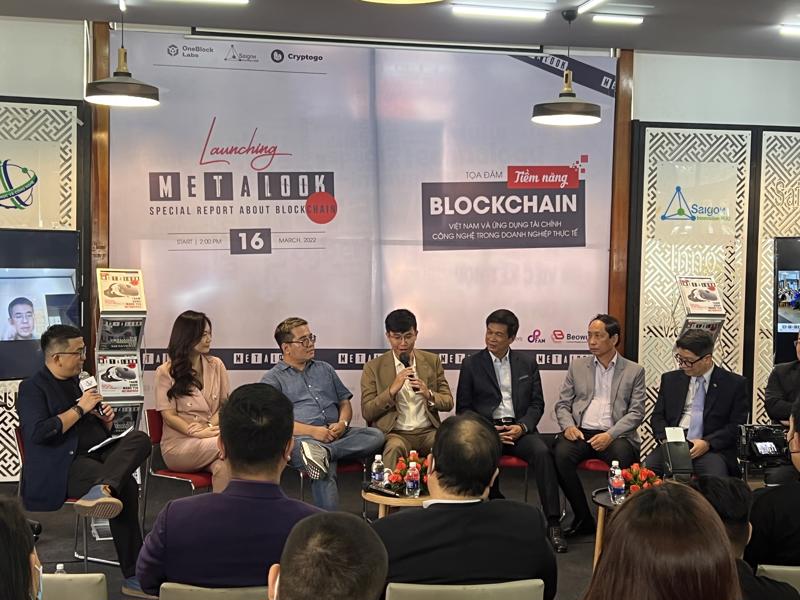 Tọa đàm “Tiềm năng Blockchain Việt Nam và ứng dụng tài chính công nghệ trong doanh nghiệp thực tế” tại SIHUB chiều 16/3.