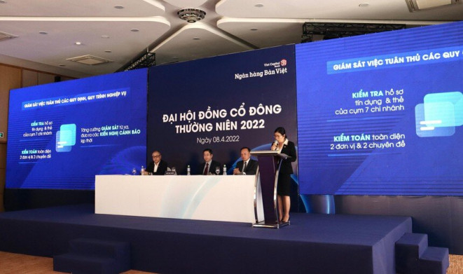 ĐHCĐ Ngân hàng Bản Việt: Dự kiến lợi nhuận năm 2022 tăng 44%